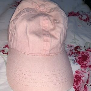Pale Pink Canvas Adjustable Baseball Cap